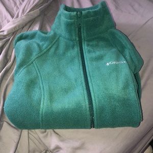 Barely used green Columbia  fleece